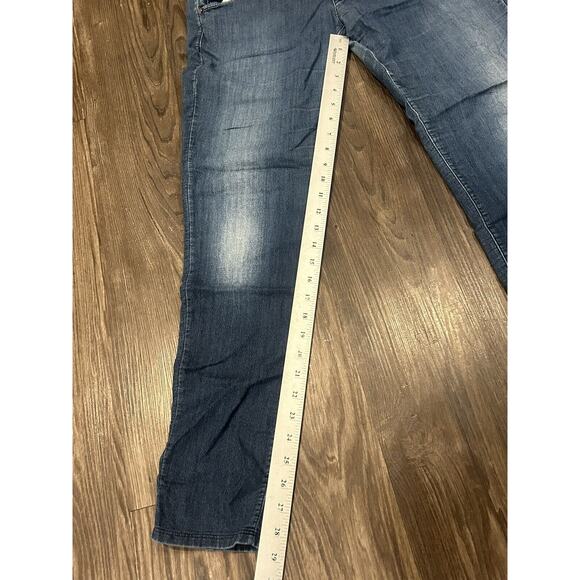 Hudson Jeans Size 30 Straight Leg Flap Pocket Blue Medium‎ Wash Stretch W422DCL - Picture 2 of 8